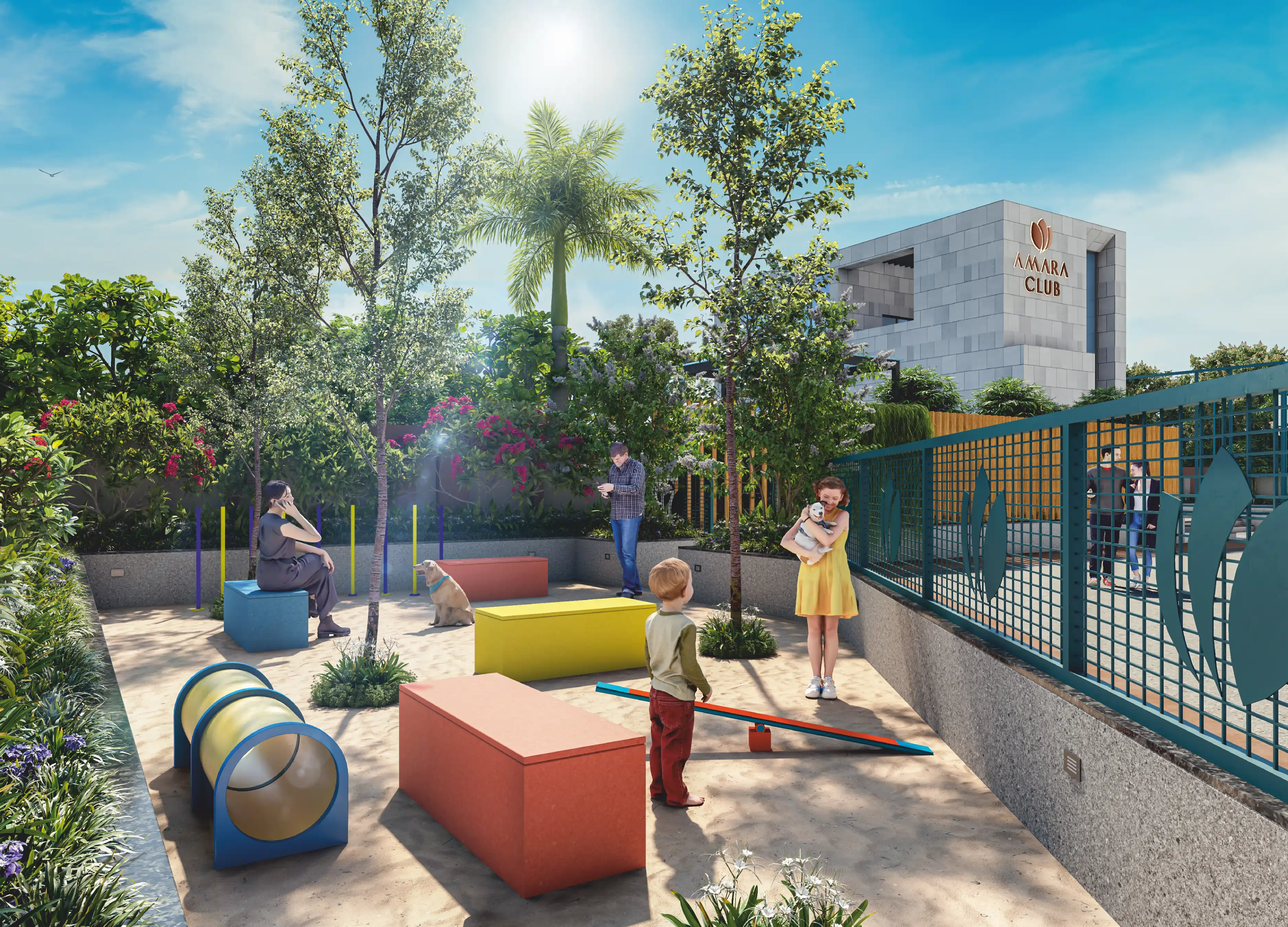 Amara – clubhouse and indoor community spaces